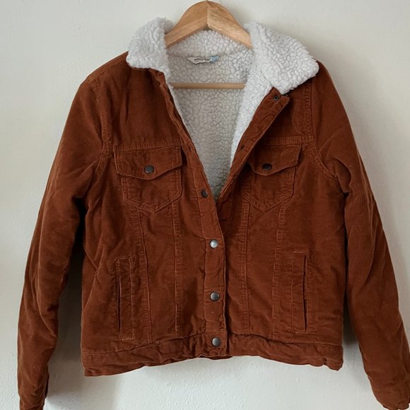 Brown Jacket with Fluffy Insides - Picture 1 of 5